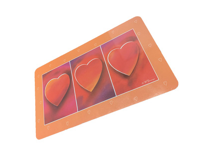 Miniatura produktu: Deseczka do krojenia w serca (czerwona)