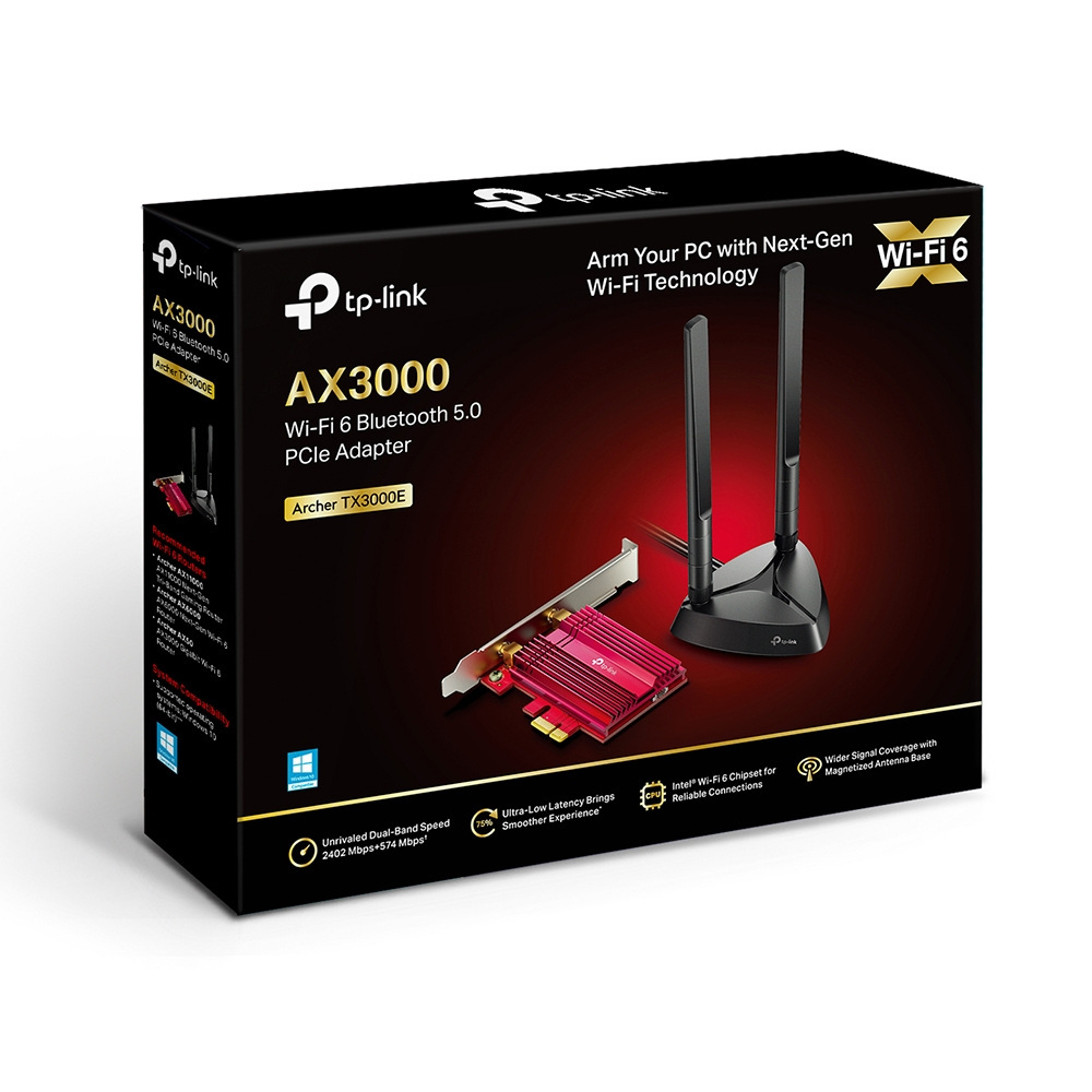TP-Link Archer TX3000E karta sieciowa PCI-E AX3000 WiFi Bluetooth 5.0