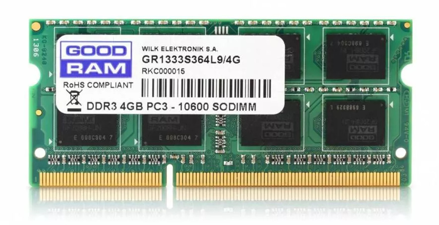 Pamięć GoodRam SODIMM 4GB DDR3 PC1333 CL9