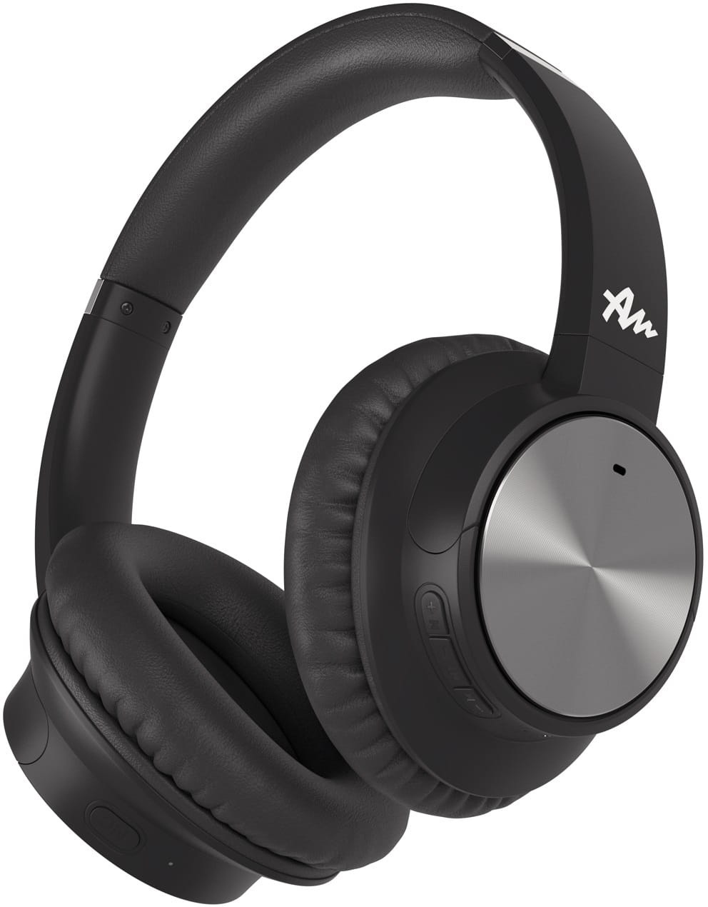 Słuchawki Audictus Conqueror ANC, czarne z mikrofonem, nauszne