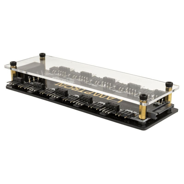 Zdjęcie produktu: Lamptron SP901-ARGB HUB wentylatorów 10x PWM 4-pin i oświetlenia ARGB Zdjęcie produktu: Lamptron SP901-ARGB HUB wentylatorów 10x PWM 4-pin i oświetlenia ARGB