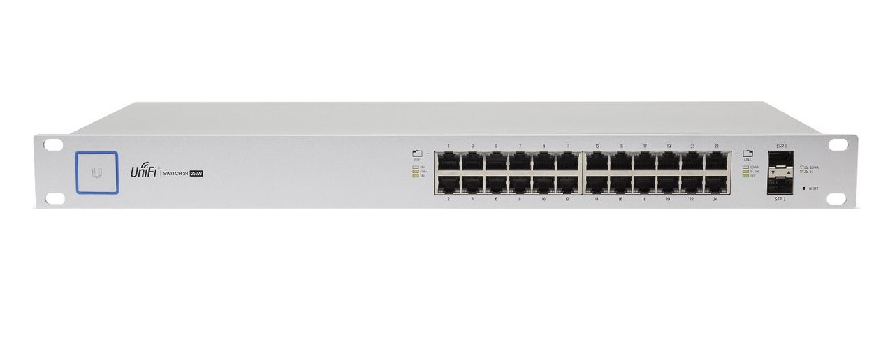Ubiquiti US-24 Switch 24x10/100/1000 Managed, Rack mountable, 2x SFP
