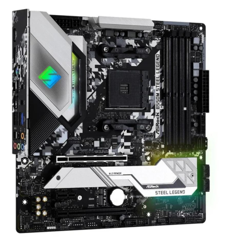 Płyta główna ASRock B550M STEEL LEGEND AM4 Płyta główna ASRock B550M STEEL LEGEND AM4