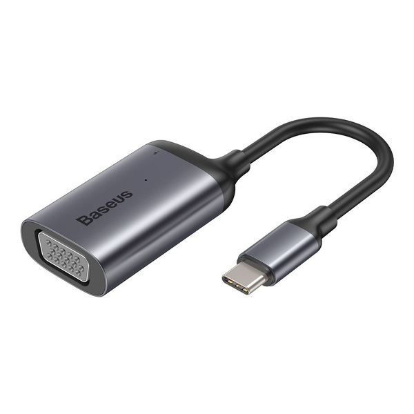Zdjęcie produktu: Adapter przejściówka Baseus Enjoyment HUB USB Typ-C na VGA / USB Typ-C PD do MacBook / PC szary (CAHUB-O0G) Zdjęcie produktu: Adapter przejściówka Baseus Enjoyment HUB USB Typ-C na VGA / USB Typ-C PD do MacBook / PC szary (CAHUB-O0G)