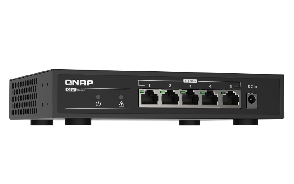 Zdjęcie produktu: Qnap QSW-1105-5T 5 portowy przełącznik 5x 2,5GbE