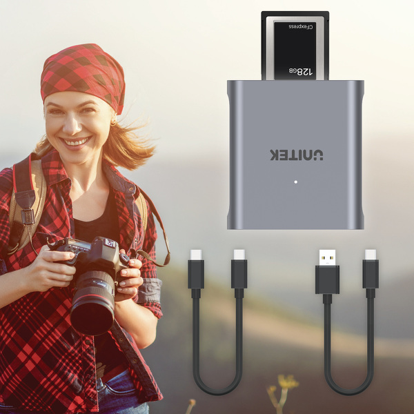 Zdjęcie produktu: Unitek Czytnik kart pamięci CFexpress 2.0 10 Gbps USB 3.1 Gen 2 SuperSpeed+