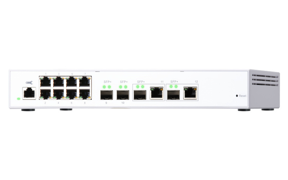 Zdjęcie produktu: Qnap QSW-M408-2C 12-portowy przełącznik 2x 10GbE SFP+,