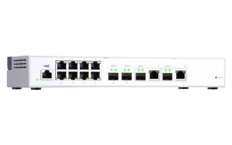 Qnap QSW-M408-2C 12-portowy przełącznik 2x 10GbE SFP+,
