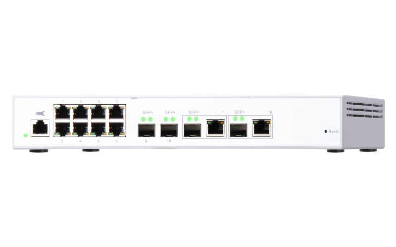 Qnap QSW-M408-2C 12-portowy przełącznik 2x 10GbE SFP+,