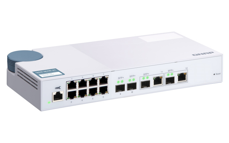 Qnap QSW-M408-2C 12-portowy przełącznik 2x 10GbE SFP+,
