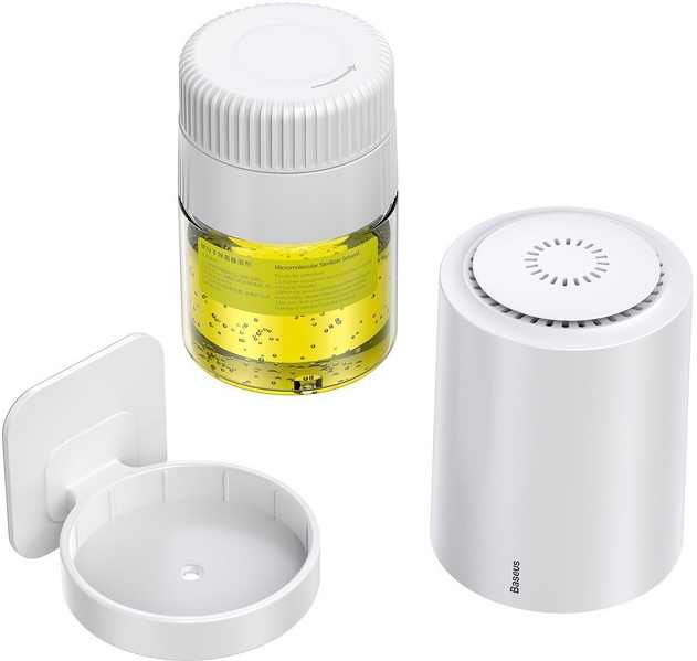 Zdjęcie produktu: Oczyszczacz powietrza Baseus Micromolecule, do fomaldehydu / bakterii / wirusów, 100ml (biały) (CRSJCC-02)