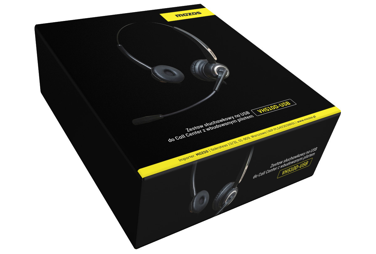 Słuchawki z Mikrofonem USB Mozos Vh510d-Usb Słuchawki z Mikrofonem USB Mozos Vh510d-Usb