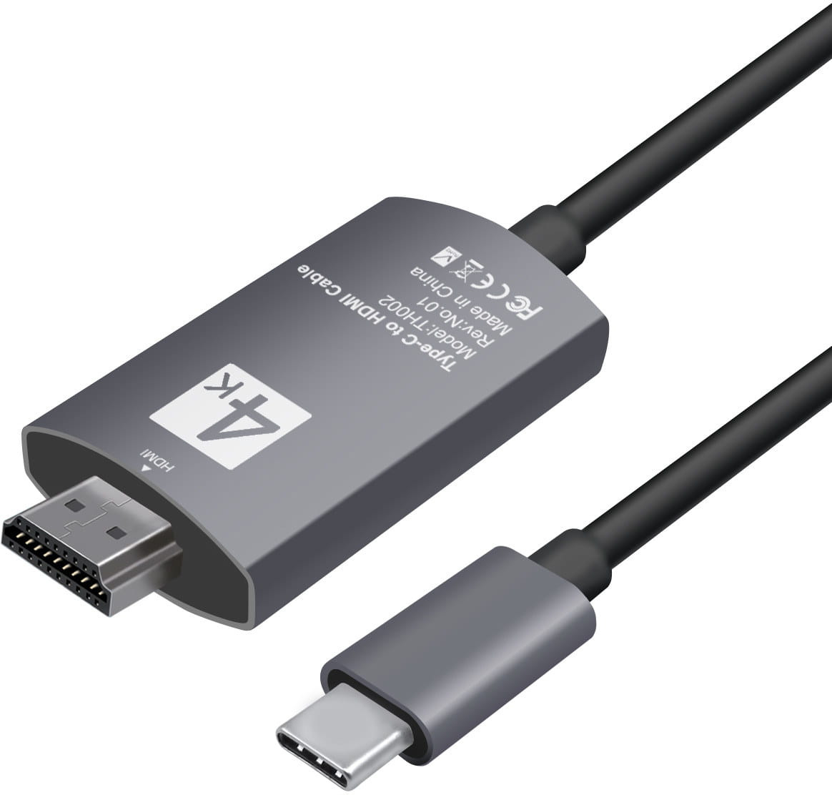 Kabel Adapter USB-C 3.1 Typ C Do HDMI 4k 60hz Hdcp Mhl 2m Kabel Adapter USB-C 3.1 Typ C Do HDMI 4k 60hz Hdcp Mhl 2m
