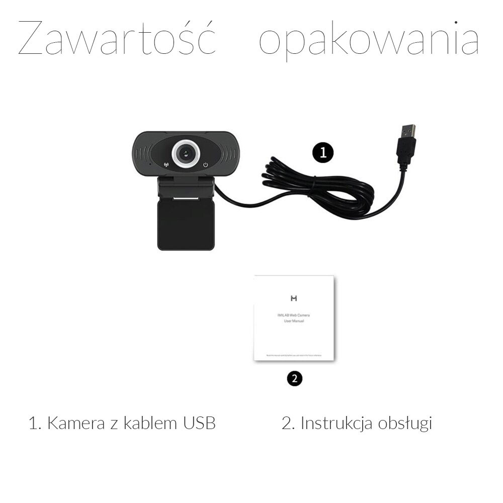 Kamera internetowa IMILAB Webcam 1080p Global USB - kamerka do laptopa Kamera internetowa IMILAB Webcam 1080p Global USB - kamerka do laptopa