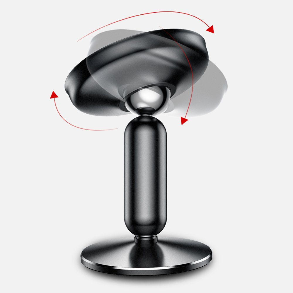 Samochodowy uchwyt magnetyczny do telefonu Baseus Bullet An On-board przyklejany - czarny (SUYZD-01)