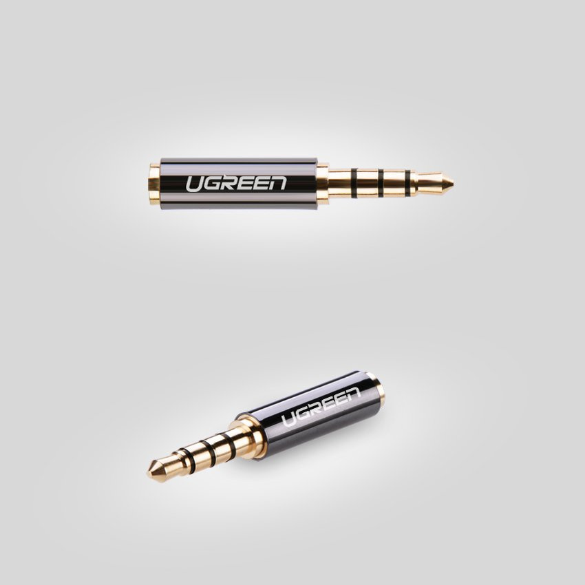 Ugreen adapter przejściówka z 2,5mm micro jack na 3,5mm mini jack czarny (20502)