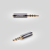 Miniatura zdjęcia: Ugreen adapter przejściówka z 2,5mm micro jack na 3,5mm mini jack czarny (20502)