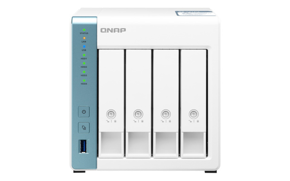 Zdjęcie produktu: Serwer plików QNAP TS-431P3-4G 4-Bay,SATA 6Gbps,Annapurna Alpine AL-314 4-core 1.7GHz, 4GB DDR3,1x2,5GbE LAN, 1xGbE LAN, USB 3.2x3