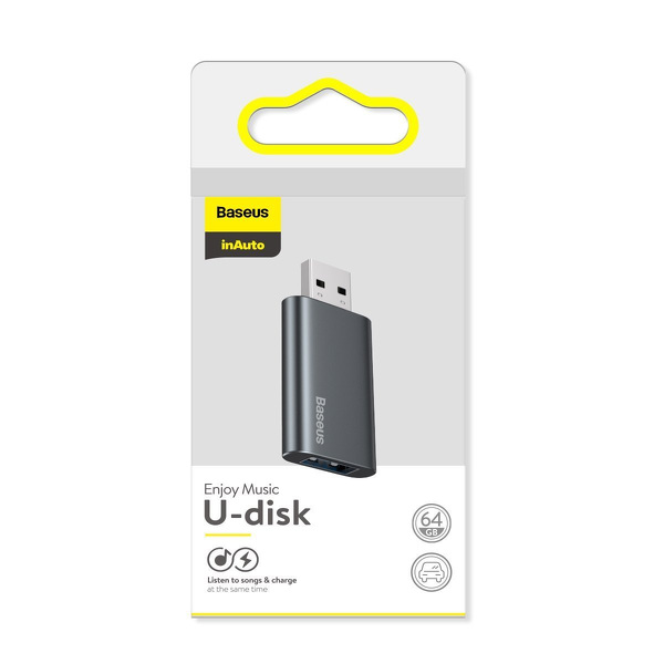 Zdjęcie produktu: Pendrive 64GB Baseus Enjoy, z funkcją ładowania (szary) (ACUP-C0A)