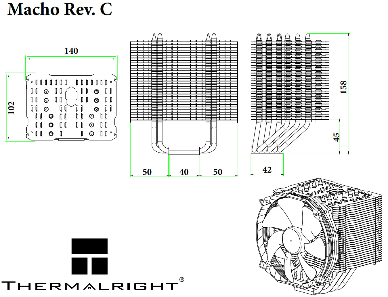 Chłodzenie procesora Thermalright Macho Rev. C New (AM4 Ready) Chłodzenie procesora Thermalright Macho Rev. C New (AM4 Ready)
