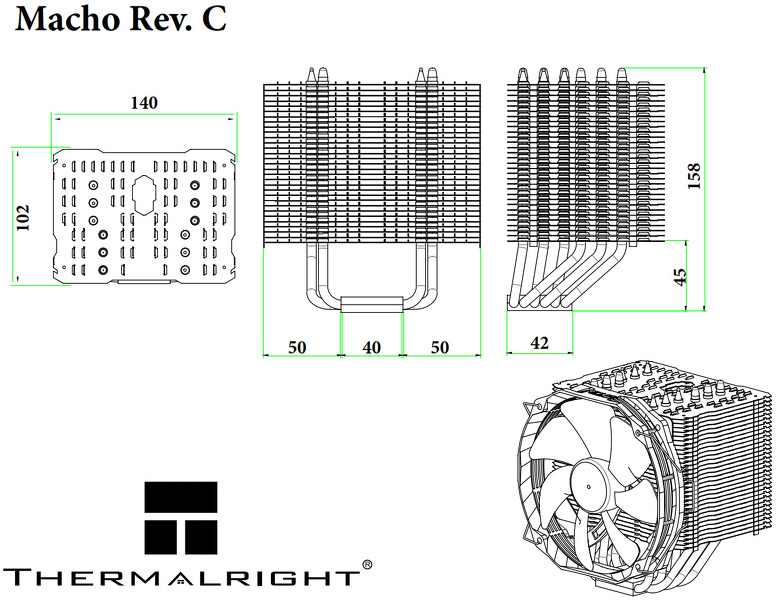 Zdjęcie produktu: Chłodzenie procesora Thermalright Macho Rev. C New (AM4 Ready) Zdjęcie produktu: Chłodzenie procesora Thermalright Macho Rev. C New (AM4 Ready)