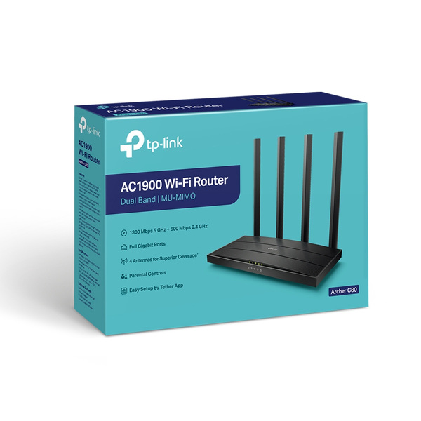 Zdjęcie produktu: TP-Link Archer C80 AC1900 Wireless Dual Band Router