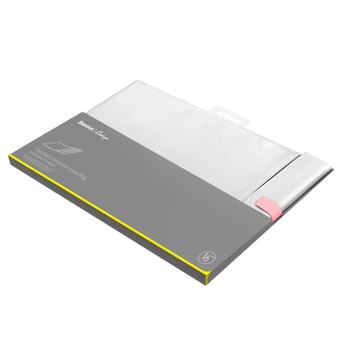 Etui na laptopa Baseus Let's go elegancki pokrowiec na laptopa MacBook 16" biały (LBQY-B24) Etui na laptopa Baseus Let's go elegancki pokrowiec na laptopa MacBook 16" biały (LBQY-B24)