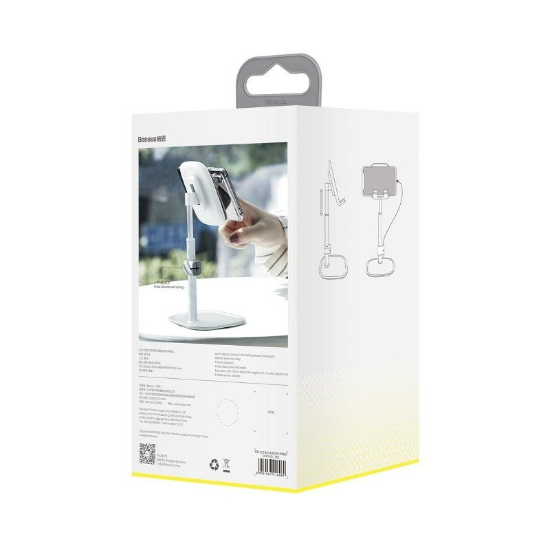 Stojak teleskopowy Baseus na telefon/tablet (czarny) (SUWY-A01)