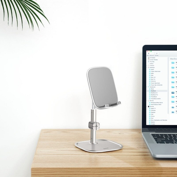 Zdjęcie produktu: Stojak teleskopowy Baseus na telefon/tablet (srebrny) (SUWY-A0S) Zdjęcie produktu: Stojak teleskopowy Baseus na telefon/tablet (srebrny) (SUWY-A0S)