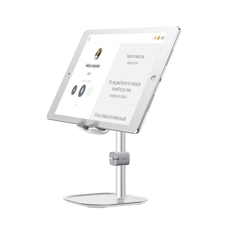 Stojak podstawka uchwyt Baseus na telefon/tablet - srebrny (SUWY-0S)