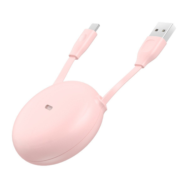 Zdjęcie produktu: Kabel przewód USB zwijany Baseus Let"s go Little Reunion Lightning 2 A 1 m biało-różowy (CALRN-24)