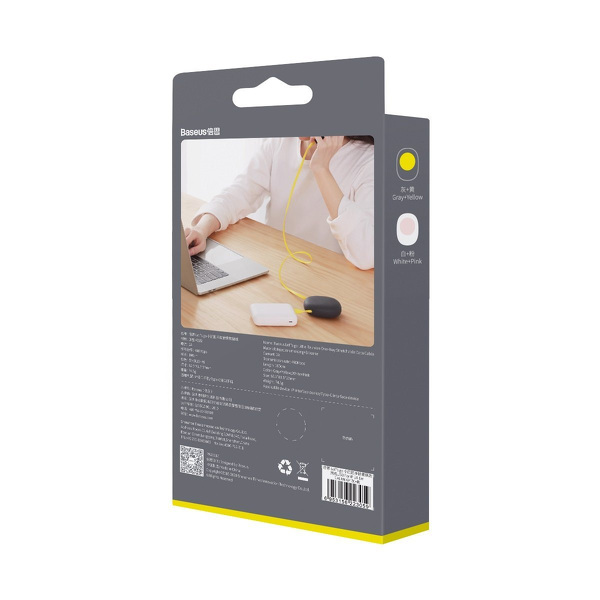 Zdjęcie produktu: Kabel przewód USB zwijany Baseus Let"s go Little Reunion Lightning 2 A 1 m biało-różowy (CALRN-24)