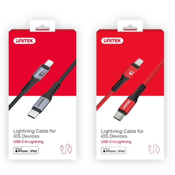Zdjęcie produktu: Unitek Przewód 1M MFI TYP-C / Lightning (C14060GY) Zdjęcie produktu: Unitek Przewód 1M MFI TYP-C / Lightning (C14060GY)