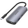 HUB USB TYP-C 1x USB 3.1 Gen 1 VGA 2xHDMI PD MST Unitek (D1051A)