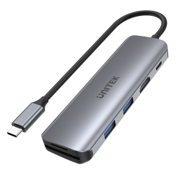 Zdjęcie produktu: Unitek HUB USB TYP-C 2 x USB 3.1 PD 100W SD microSD HDMI (H1107D) Zdjęcie produktu: Unitek HUB USB TYP-C 2 x USB 3.1 PD 100W SD microSD HDMI (H1107D)