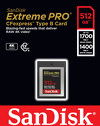 Miniatura zdjęcia: Karta SanDisk Extreme PRO CFexpress 512GB (1700/1400 MB/s) (SDCFE-512G-GN4NN)