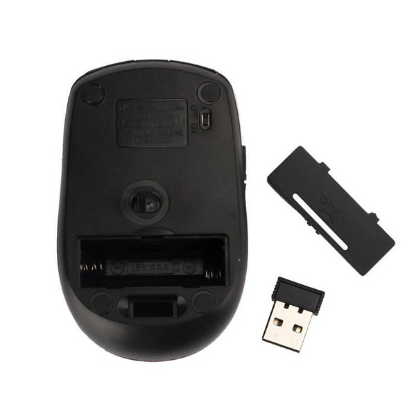 Zdjęcie produktu: Myszka bezprzewodowa 2.4ghz NanoUSB czarna matowa OEM