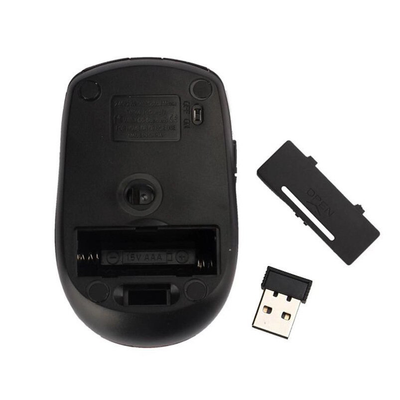Myszka bezprzewodowa 2.4ghz NanoUSB czarna matowa OEM