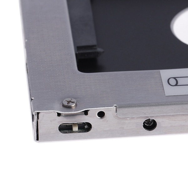 Zdjęcie produktu: Adapter do konwersji zatoki ODD 9.5mm laptopa do zatoki 7 / 9 /9.5mm HDD i SSD 2.5" SATA 3.0, Czarny