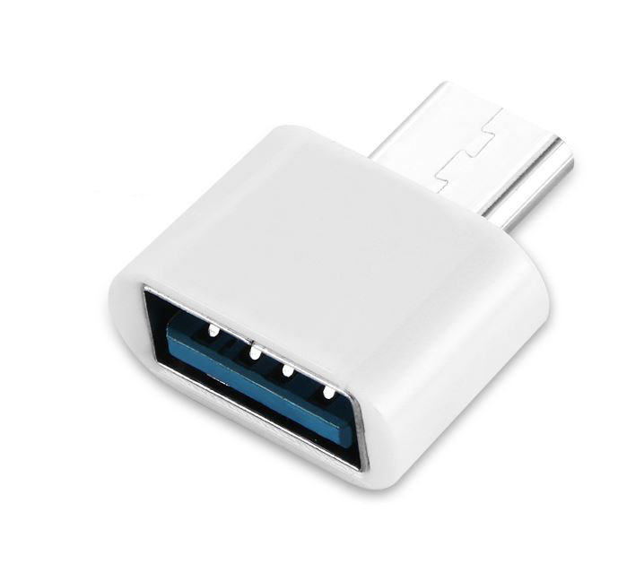 Adapter OTG USB-C do USB 2.0 Type-A [F] Biały