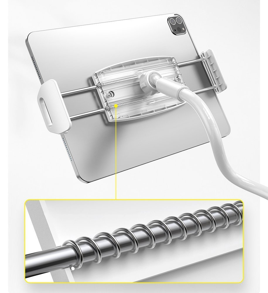 Uchwyt z klipsem Baseus Otaku na telefon/tablet (srebrny) (SULR-B0S)