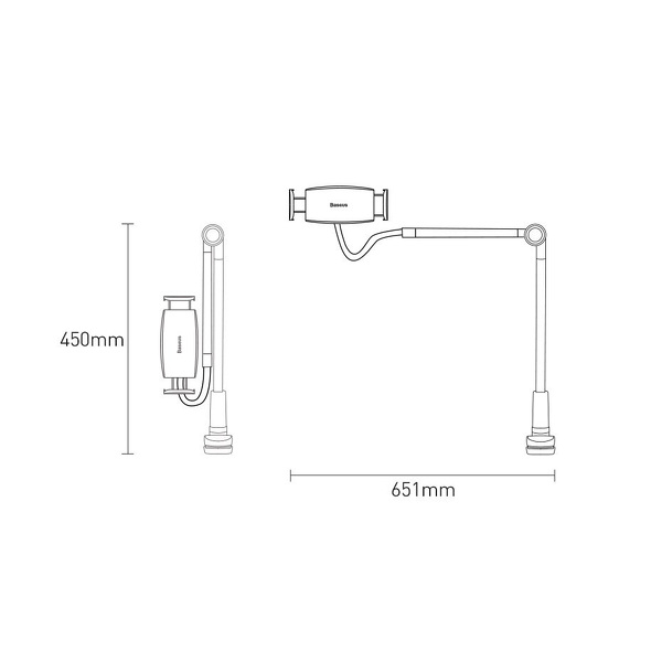 Zdjęcie produktu: Uchwyt z klipsem Baseus Otaku na telefon/tablet (czarny) (SULR-B0G)