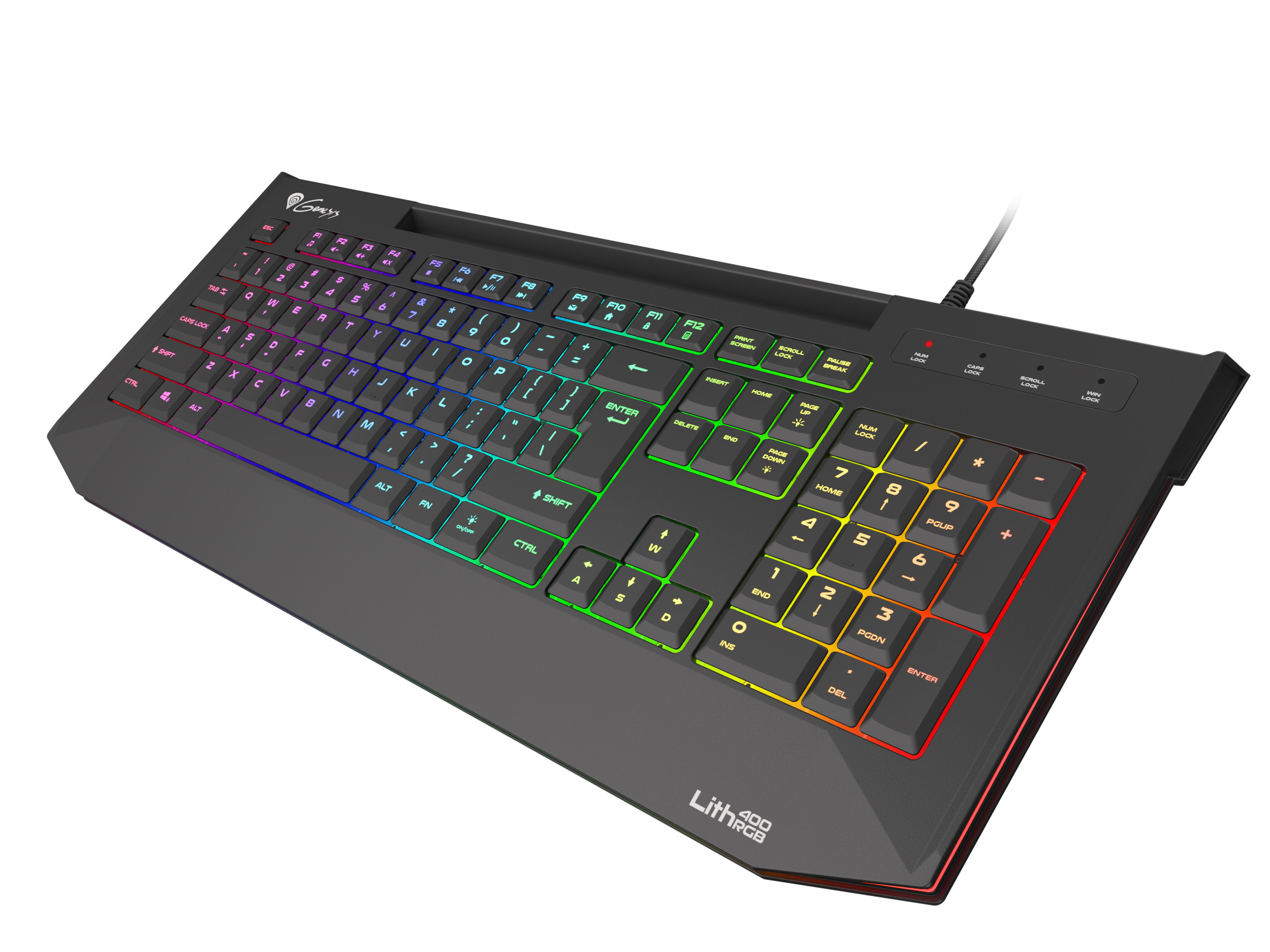 Klawiatura Genesis Lith 400 RGB X-Scissor Slim