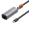 Miniatura zdjęcia: Adapter sieciowy Baseus Steel Cannon USB-A oraz Type-C 3.1 GEN 1 to Ethernet 10/100/1000 (CAHUB-AF0G)