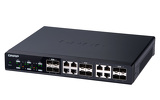 Miniatura zdjęcia: Qnap QSW-M1208-8C 12-portowy przełącznik 4x 10GbE SFP+, 8x 10GbE SFP+/RJ45, 1 x 1GbE do zarządzania
