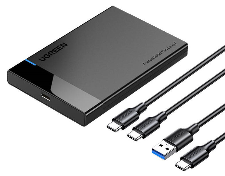 Zdjęcie produktu: Obudowa zewnętrzna na dysk 2,5" HDD/SSD UGREEN US221, USB 3.0 + USB TYP-C do USB TYP-C 3.1 (60735) Zdjęcie produktu: Obudowa zewnętrzna na dysk 2,5" HDD/SSD UGREEN US221, USB 3.0 + USB TYP-C do USB TYP-C 3.1 (60735)