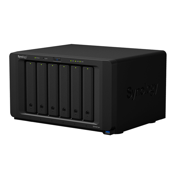 Zdjęcie produktu: Serwer plików Synology DS1621xs+ 6-bay, SATA 6G, Intel Xeon D-1527 4-core 2.2/2.7GHz, 8 GB DDR4 ECC, 2x M.2 (NVMe), 1x 10Gbe RJ45 LAN, 2xGbE LAN, 3x USB 3.0, 2x eSATA, 1 x PCIe Gen3 x8