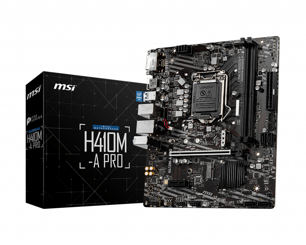 Płyta główna MSI H410M-A PRO DDR4 LGA1200 Płyta główna MSI H410M-A PRO DDR4 LGA1200