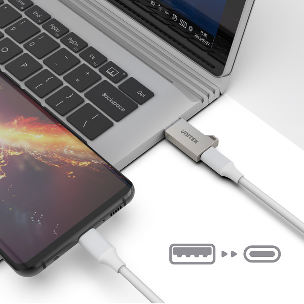 Zdjęcie produktu: Adapter USB-A na USB TYP-C 3.1 Gen1 Unitek (A1034NI)