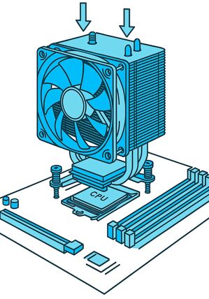 Miniatura produktu: Montaż chłodzenia na procesorze